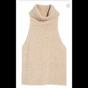 Madewell Marled Sleeveless Turtleneck Sweater M S